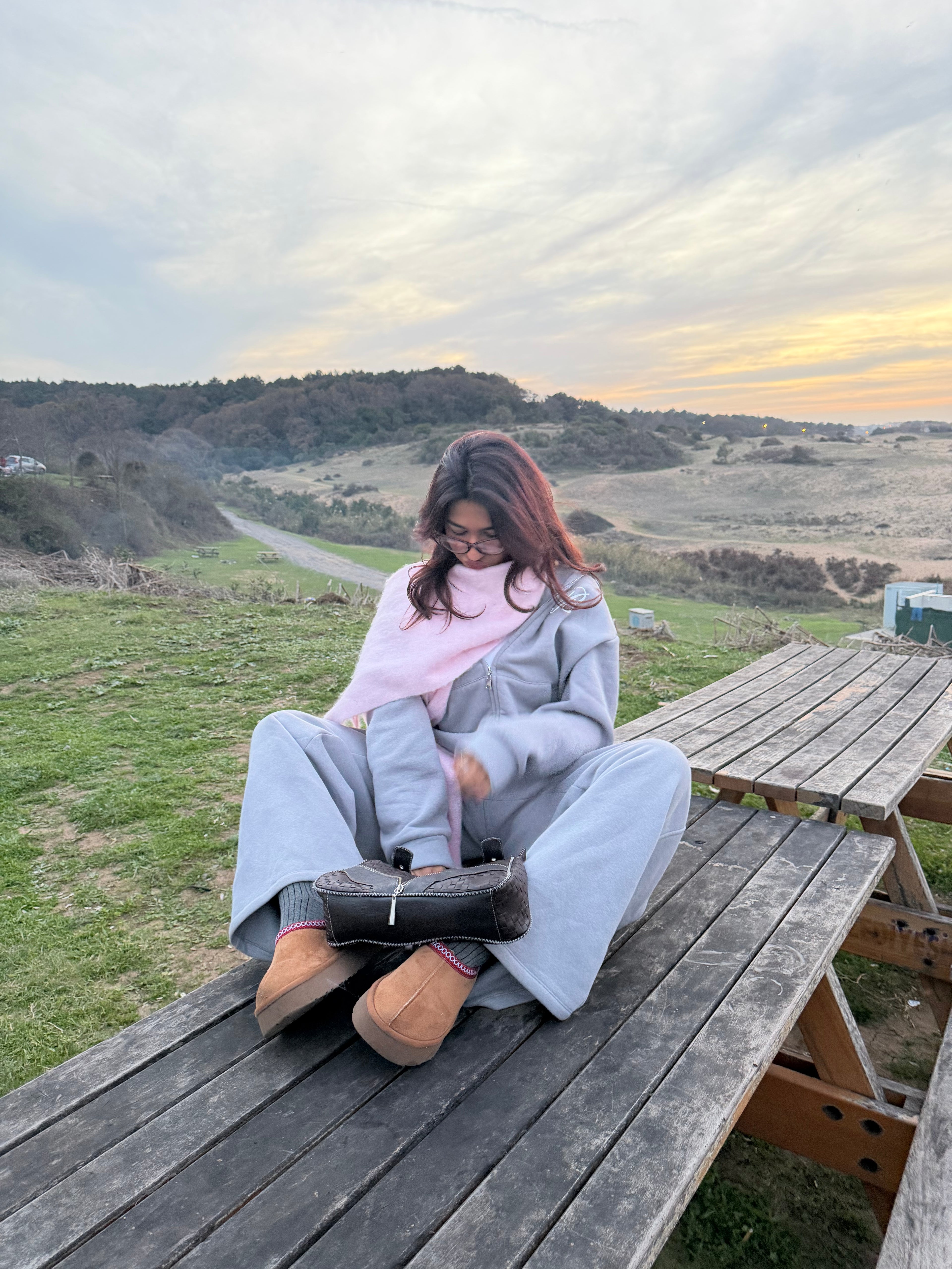 Yumuşakcık Pembe Püsküllü Atkı