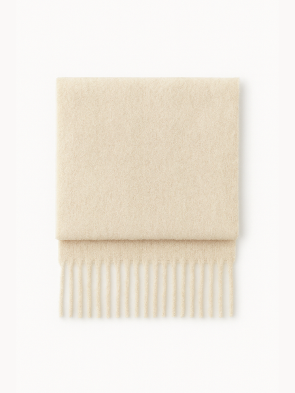 Yumuşakcık Krem Püsküllü Atkı