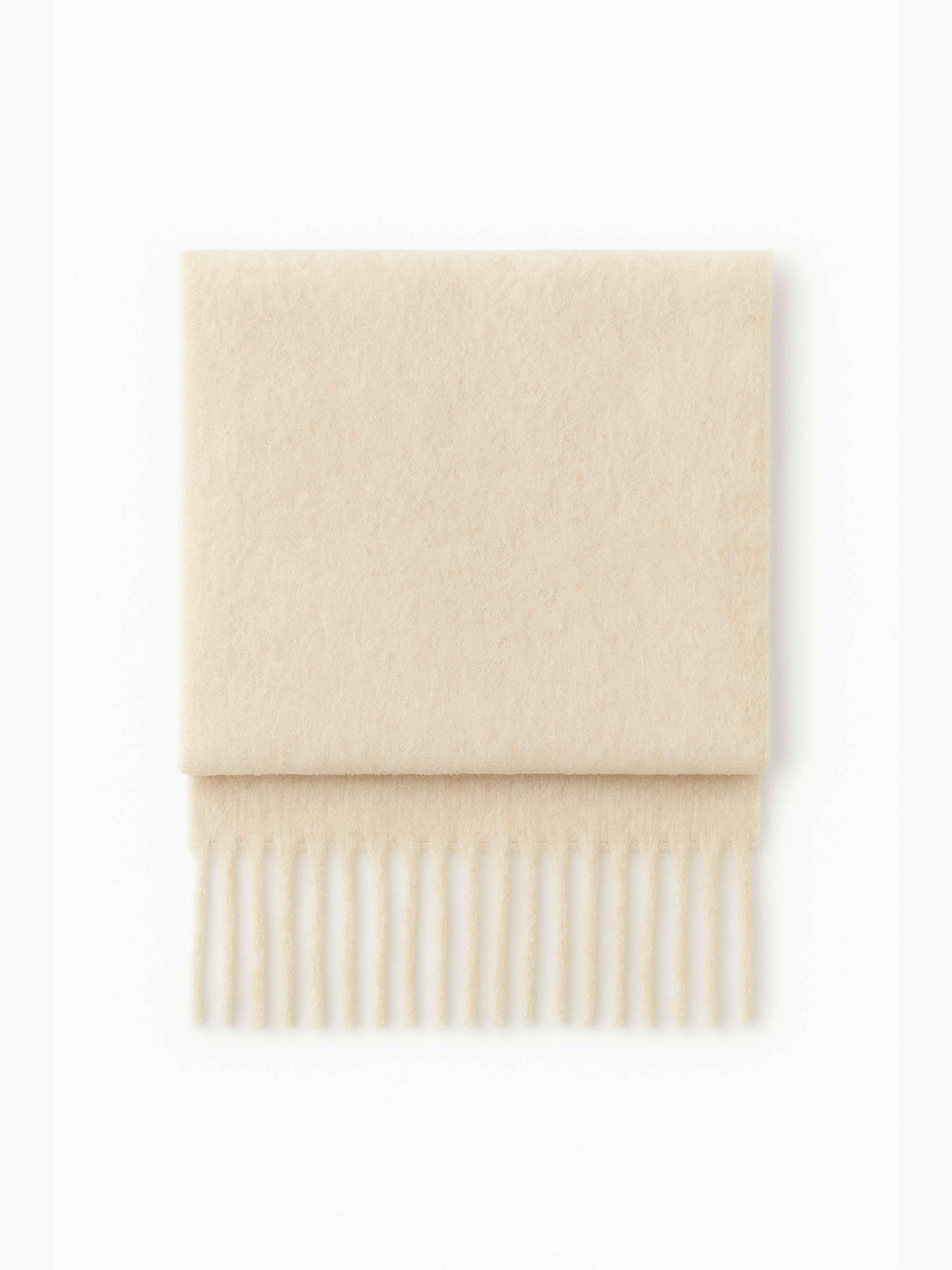 Yumuşakcık Krem Püsküllü Atkı