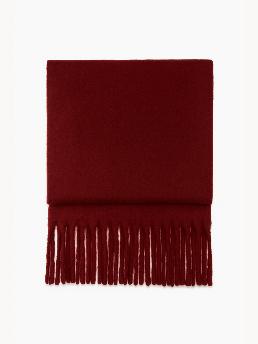 Yumuşakcık Bordo Püsküllü Atkı