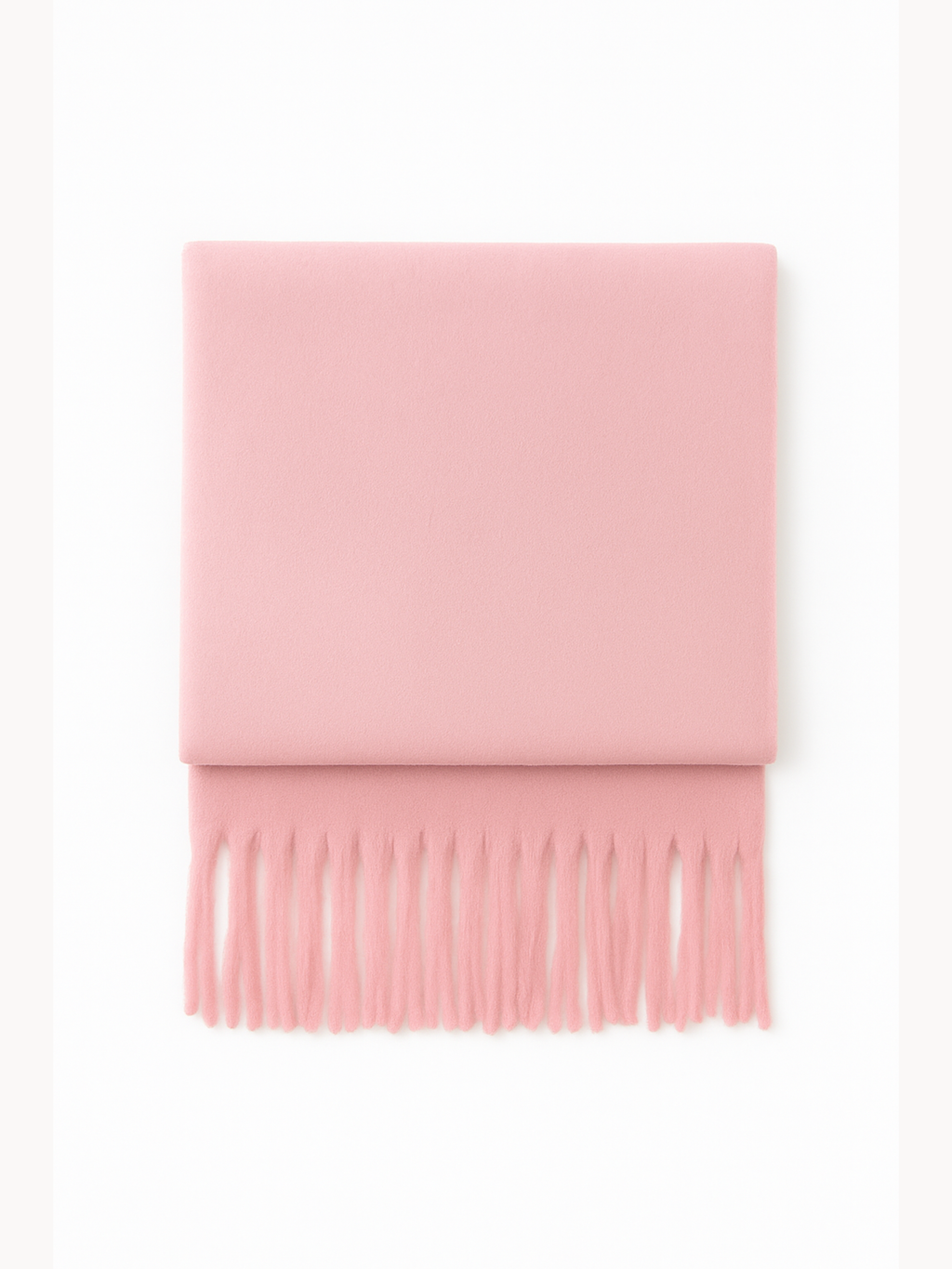 Yumuşakcık Pembe Püsküllü Atkı